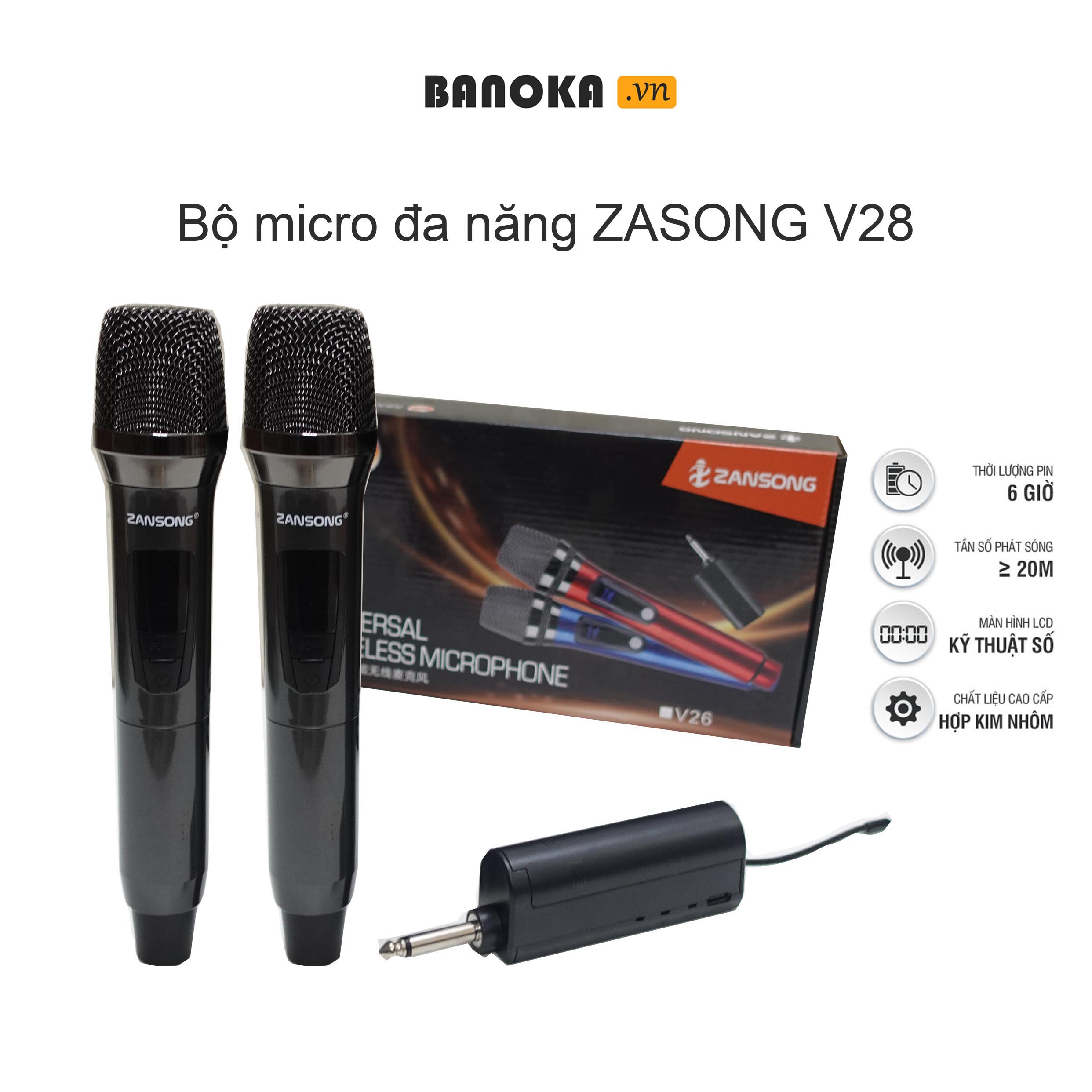 Micro Không Dây đa năng Zansong V28